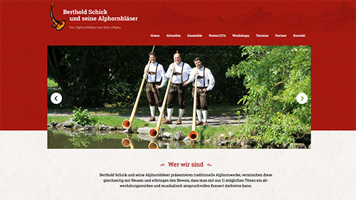 Projekt Berthold Schick und seine Alphornbläser